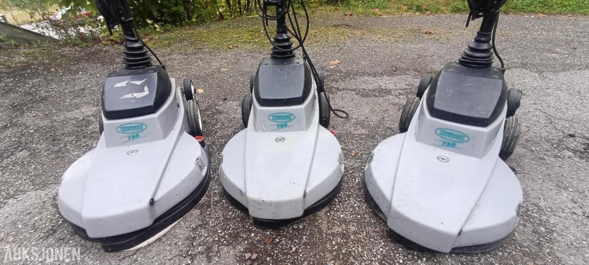 3 stk. Tennant 750 gulvpoleringsmaskiner