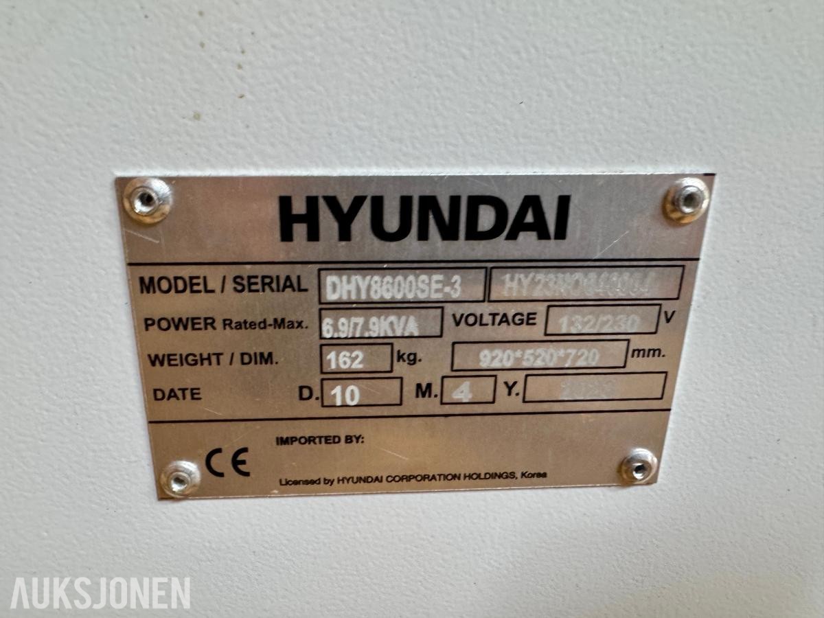 2023 Hyundai DHY8600SE-3 dieselaggregat