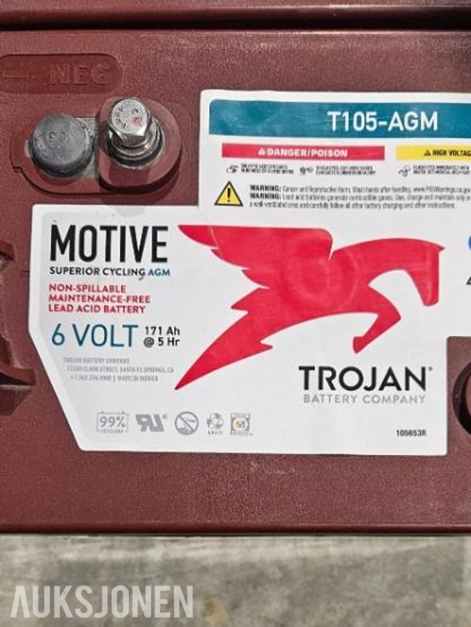 2024 Trojan lift batterier 6 volt