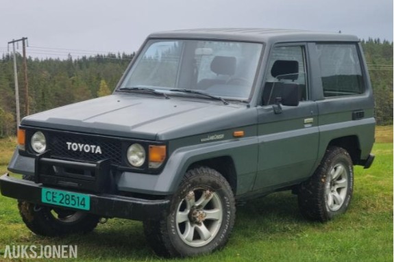 1986 TOYOTA LAND CRUISER 2.4 DIESEL NYLIG EU-GODKJENT