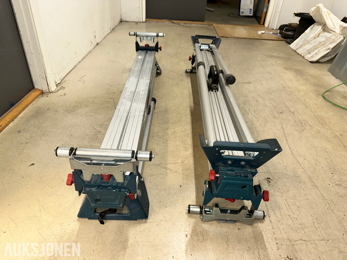 2 stk. Bosch GTA 3800 arbeidsbord / sagbord