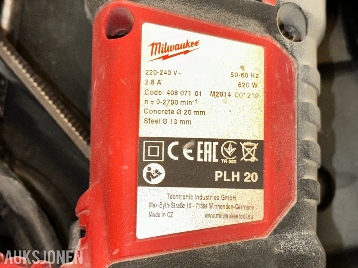 Bosch, Milwaukee, Hitachi og Fein 6 elektroverktøy