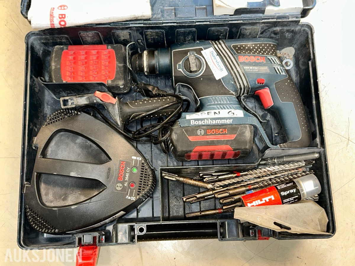Bosch, Milwaukee, Hitachi og Fein 6 elektroverktøy