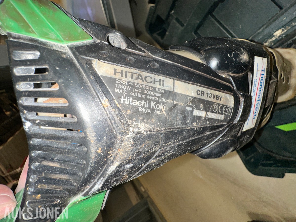 Bosch, Milwaukee, Hitachi og Fein 6 elektroverktøy