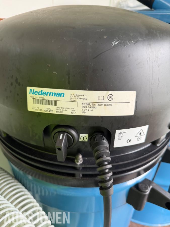 2017 Nederman NEL3RT S50 industristøvsuger med elektrisk sugekopp og forutskiller