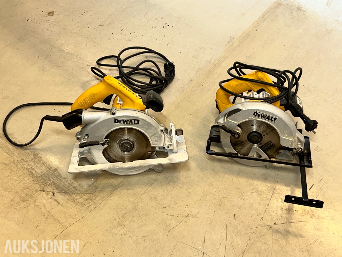 2 stk. DeWalt sirkelsager – D23550-QS og DWE550-QS