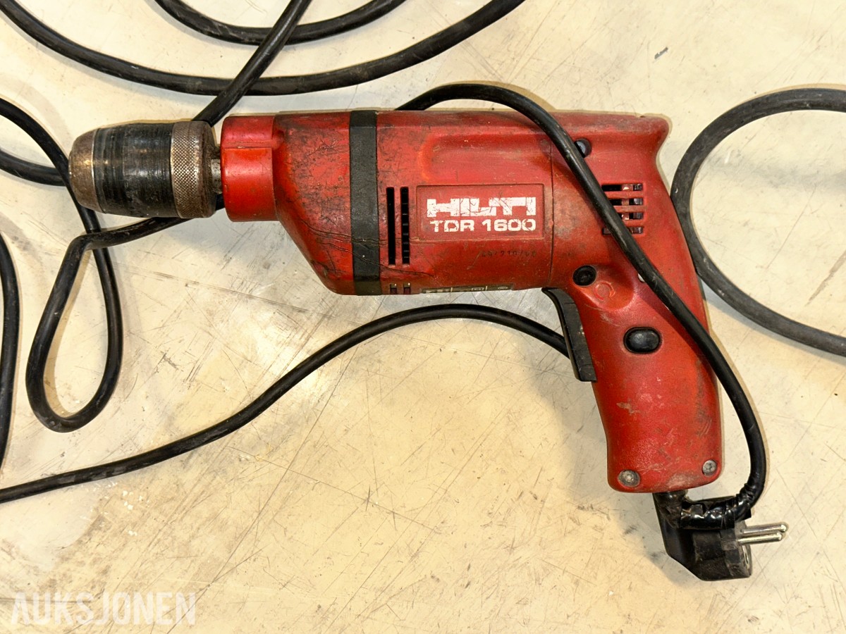 Hilti, DeWalt og Bosch 8 stk. bor-/kombihammere