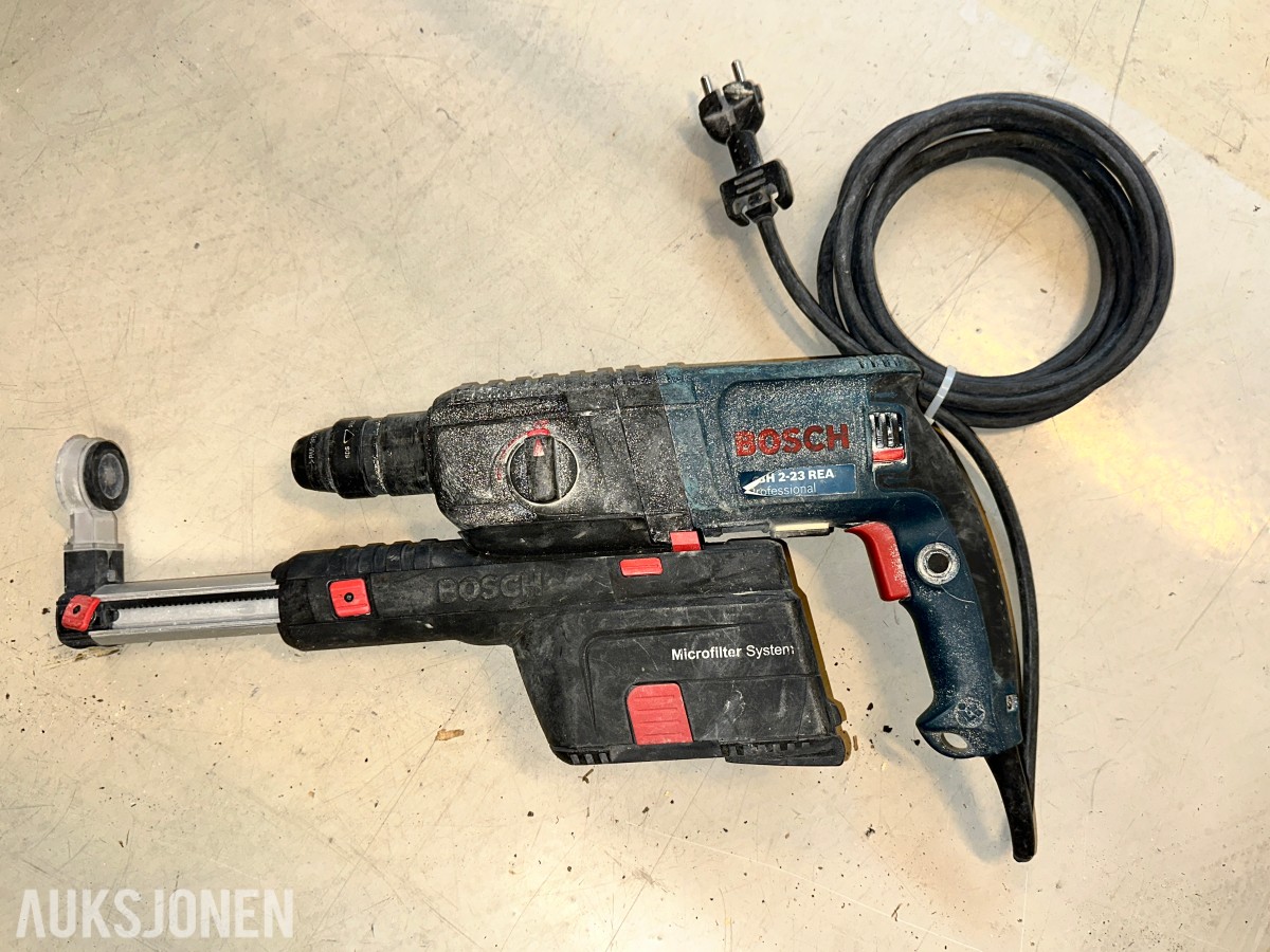 Hilti, DeWalt og Bosch 8 stk. bor-/kombihammere