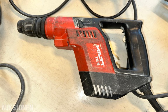 Hilti, DeWalt og Bosch 8 stk. bor-/kombihammere