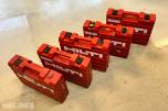 5 stk. Hilti SR16 slagdriller med kofferter og tilbehør