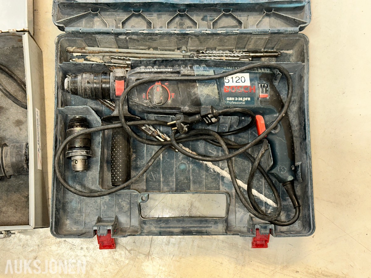 Hilti, Bosch, Panasonic, Kress - diverse elektroverktøy