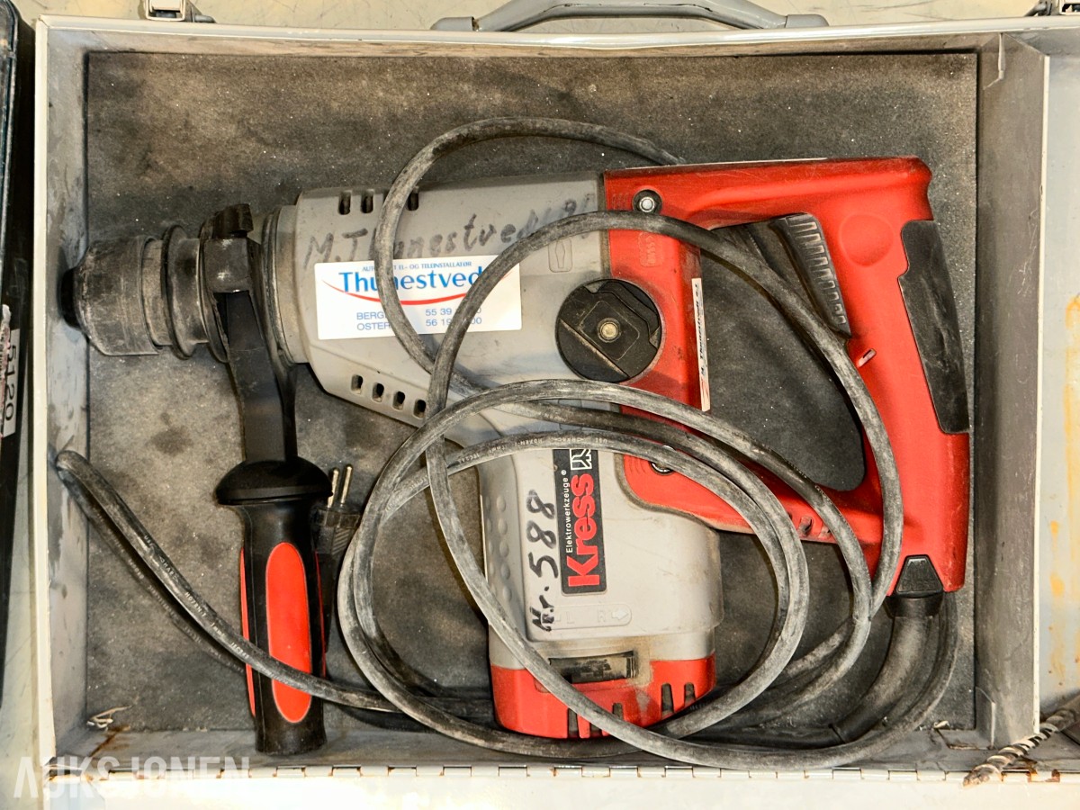 Hilti, Bosch, Panasonic, Kress - diverse elektroverktøy