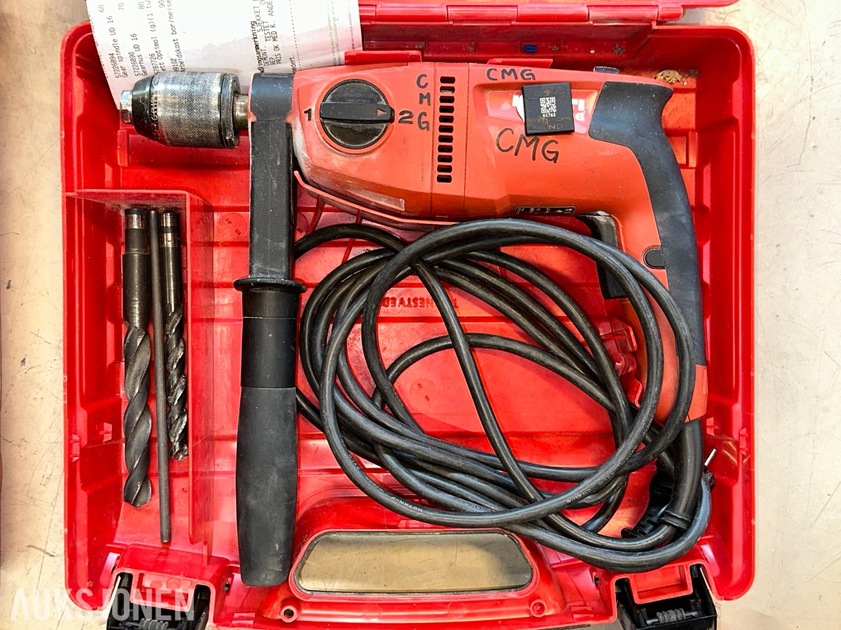 6 stk. Hilti UD 16 01 boremaskiner i koffert