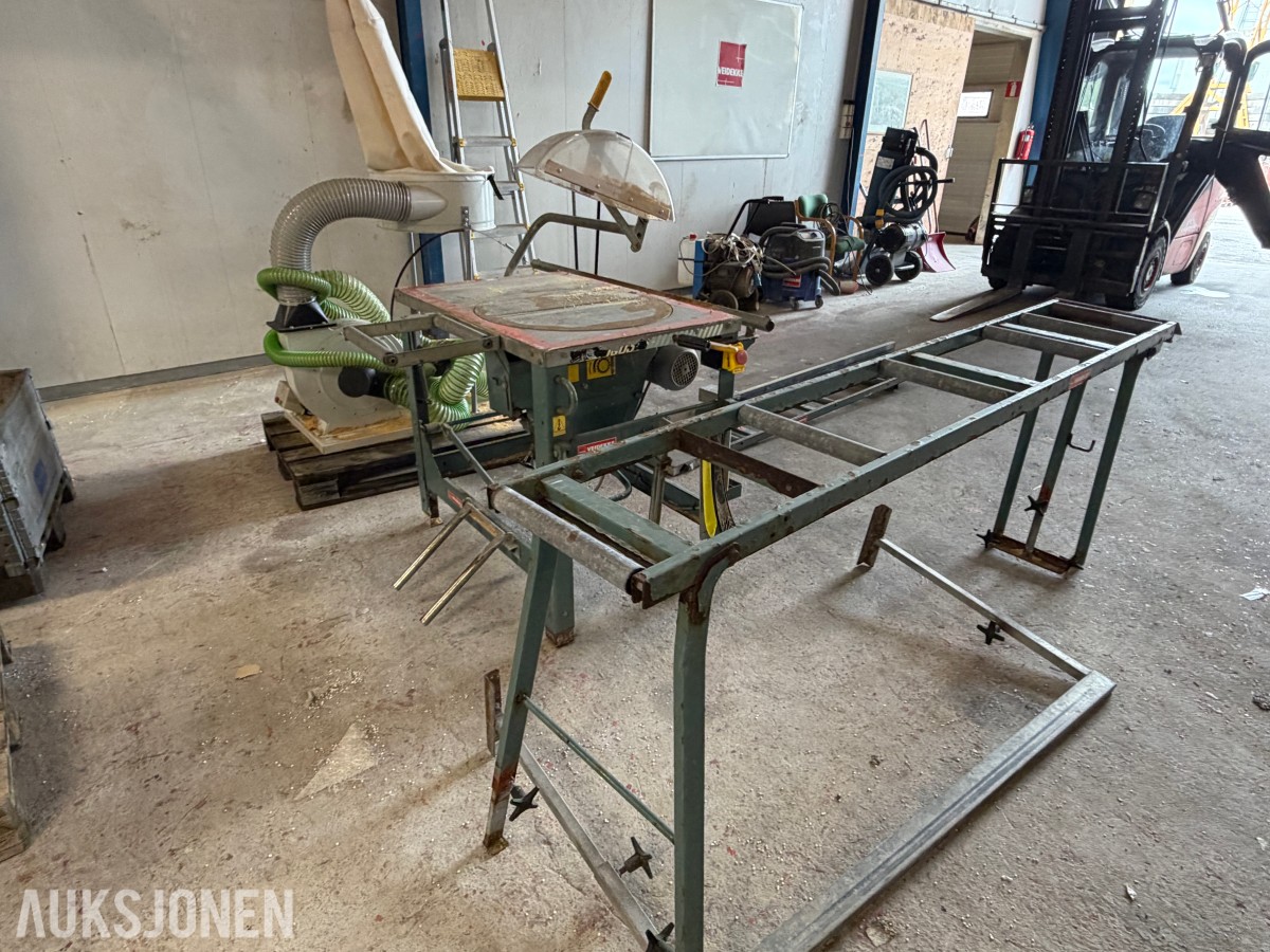 2006 ernex 1603 sirkelsag med bord og sponavsug