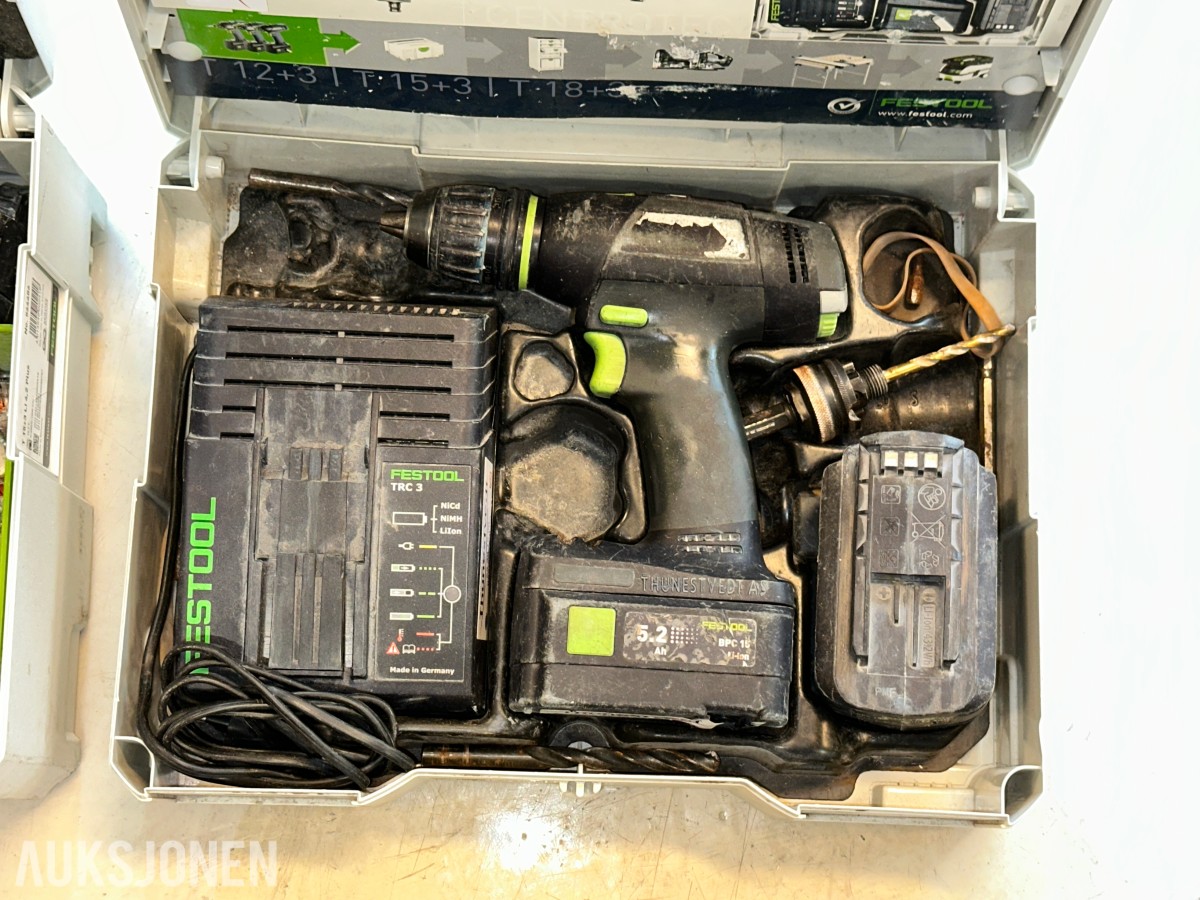 Stort parti verktøy og måleutstyr – Festool, Fluke, Hilti m.m.