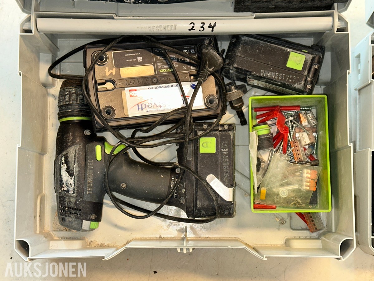 Stort parti verktøy og måleutstyr – Festool, Fluke, Hilti m.m.