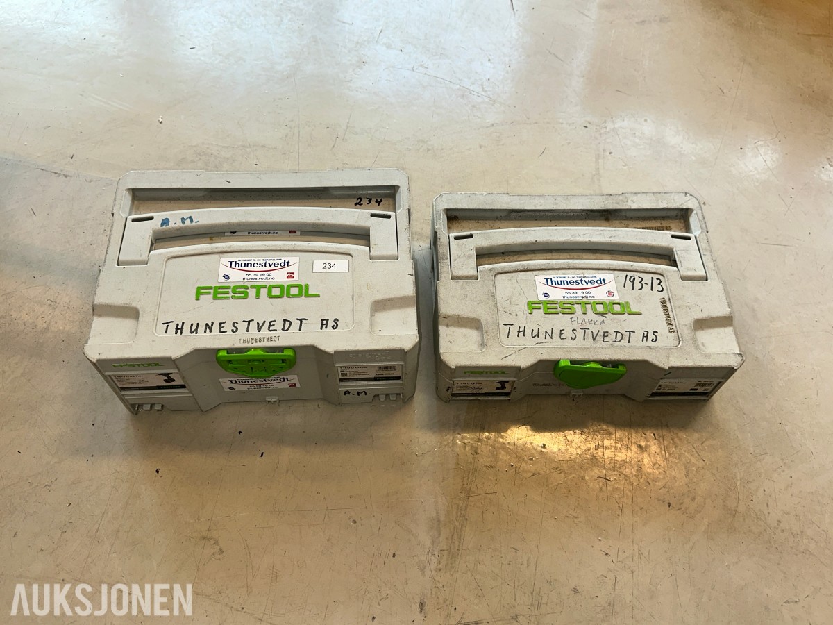 Stort parti verktøy og måleutstyr – Festool, Fluke, Hilti m.m.