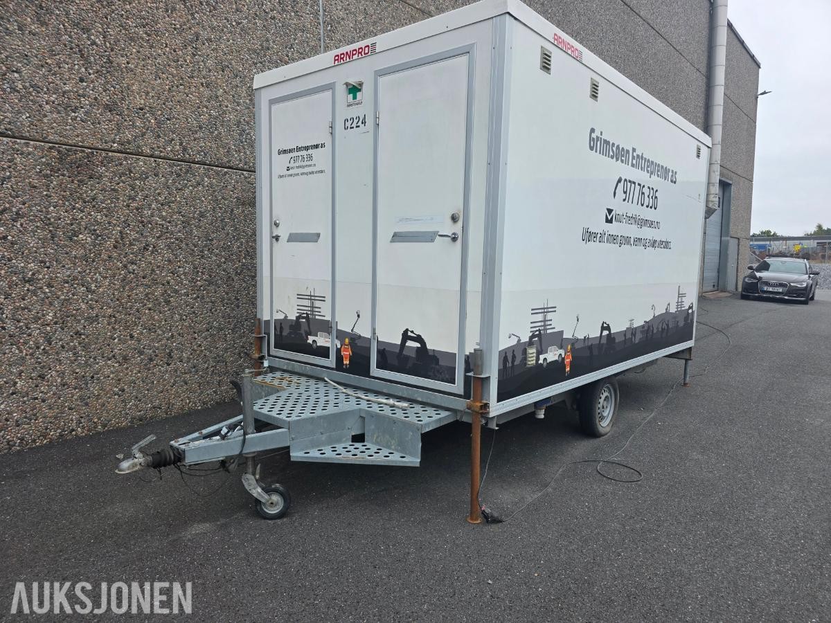 Arnpro mannskapsbrakke, 420 x 230 cm, WC og kontorrom