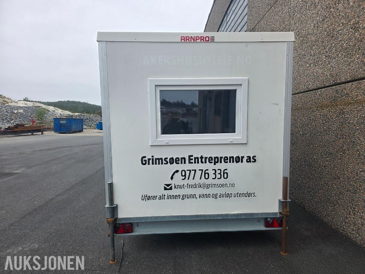 Arnpro mannskapsbrakke, 420 x 230 cm, WC og kontorrom