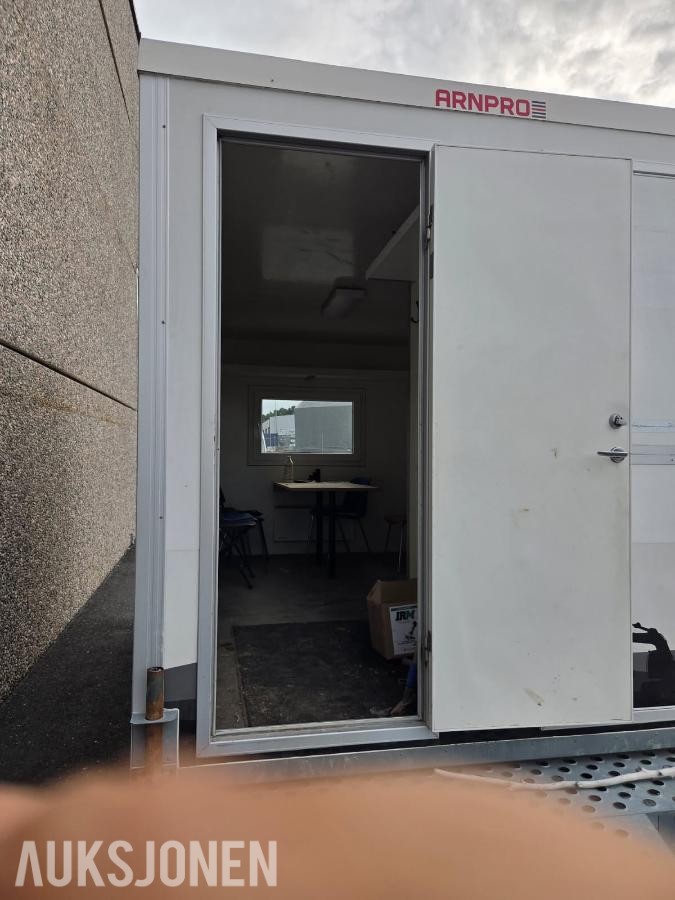 Arnpro mannskapsbrakke, 420 x 230 cm, WC og kontorrom