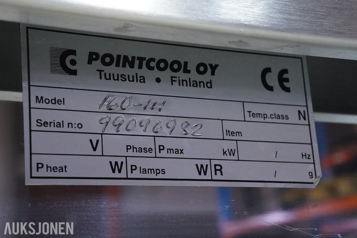 Pointcooly 160-111 kjølebenk med garnityr kjøle / pizzabenk