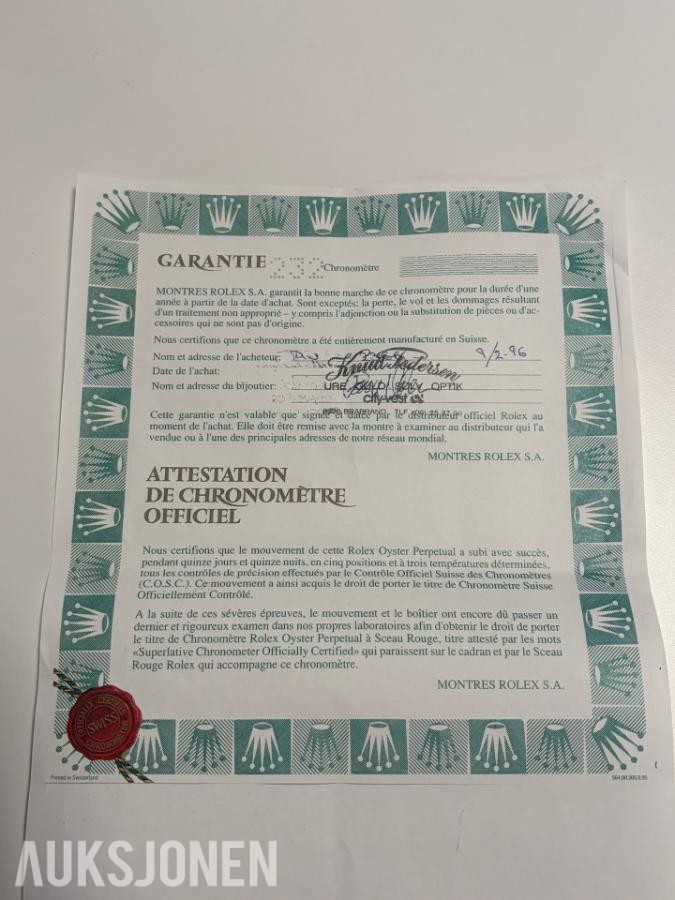 1995 Rolex dame ur 69173