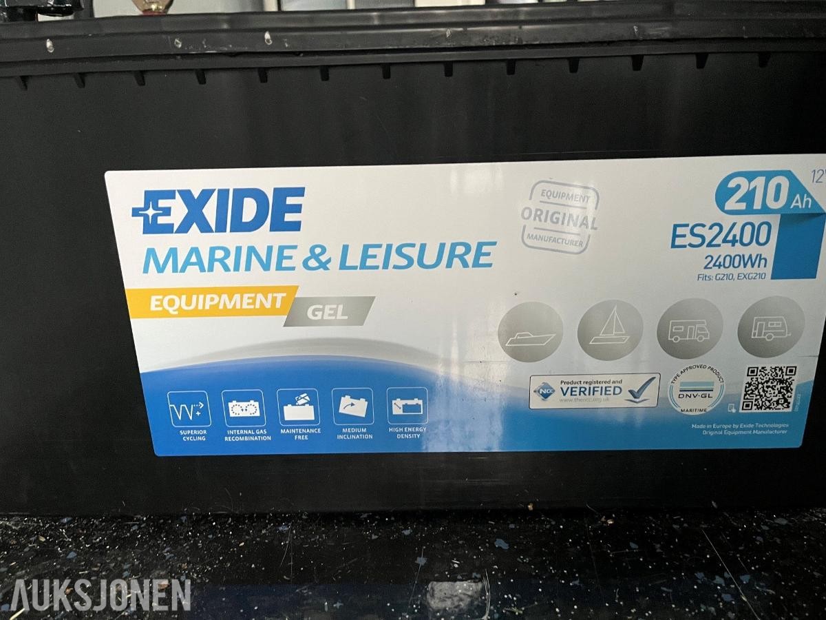 Exide Gel batteri på 2 x 210ah ES2400