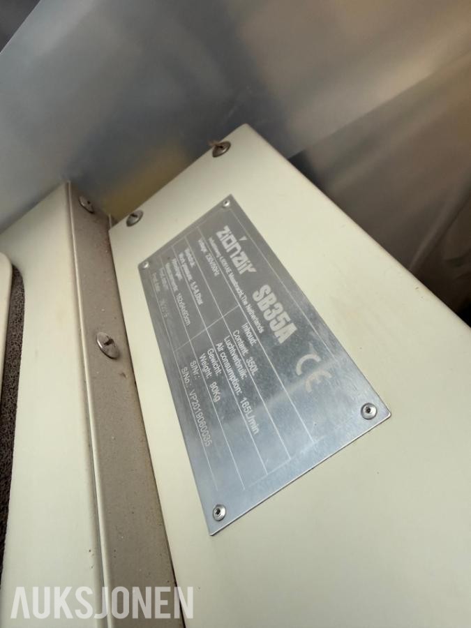 2019 ZionAir SB35A sandblåsekabinett med avsug – 350 liter SB35A