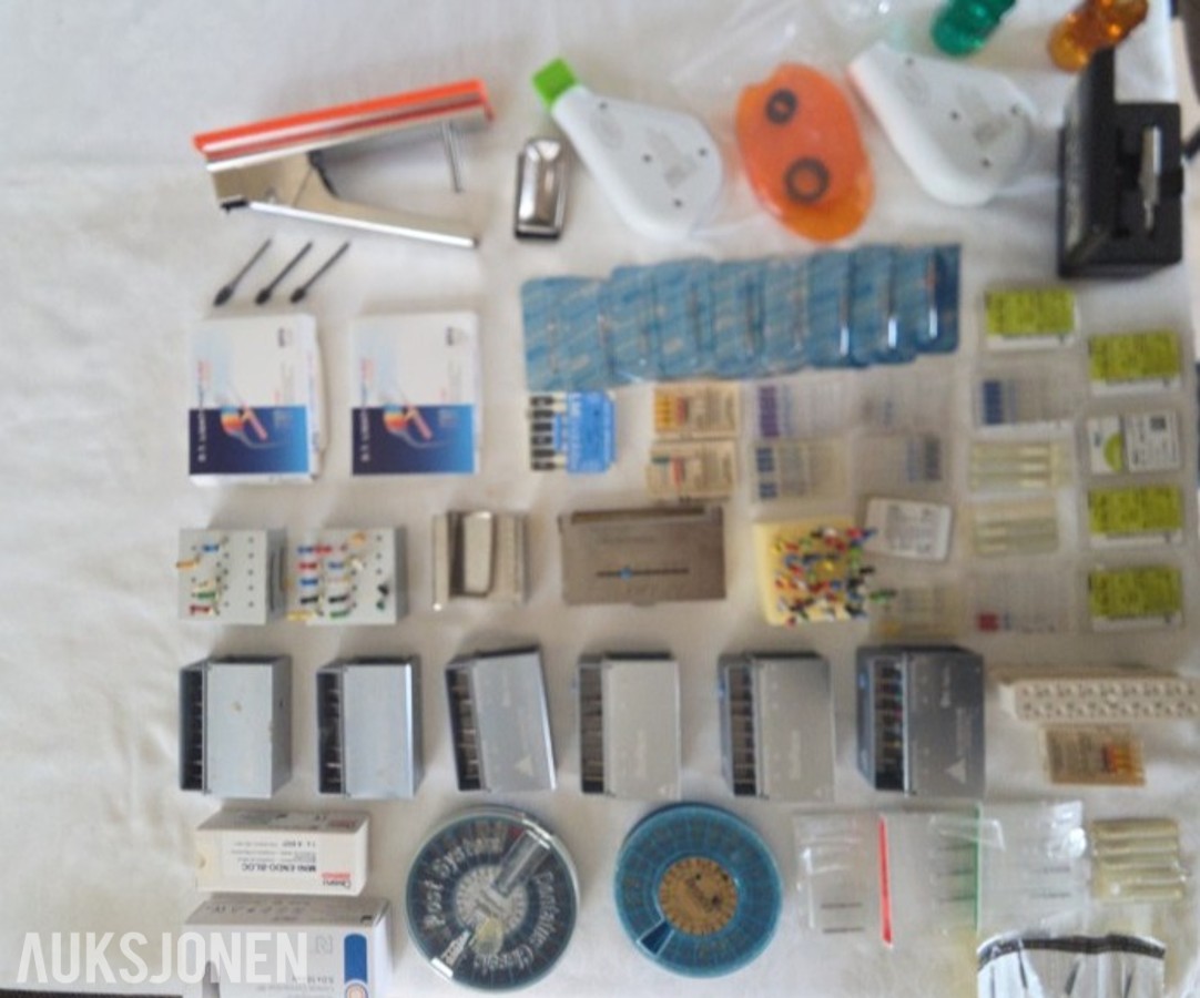 Tannlegeutstyr og endodontisk utstyr – BioRace, Dentatus, Dentsply, K-Flex m.m.