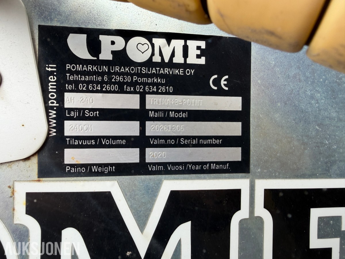 2020 POME AH-240 FRONTKOST - HYDRAULISK