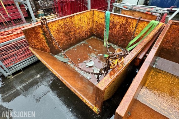 2011 SIJO løftecontainer 1600 liter, SWL 5000 kg