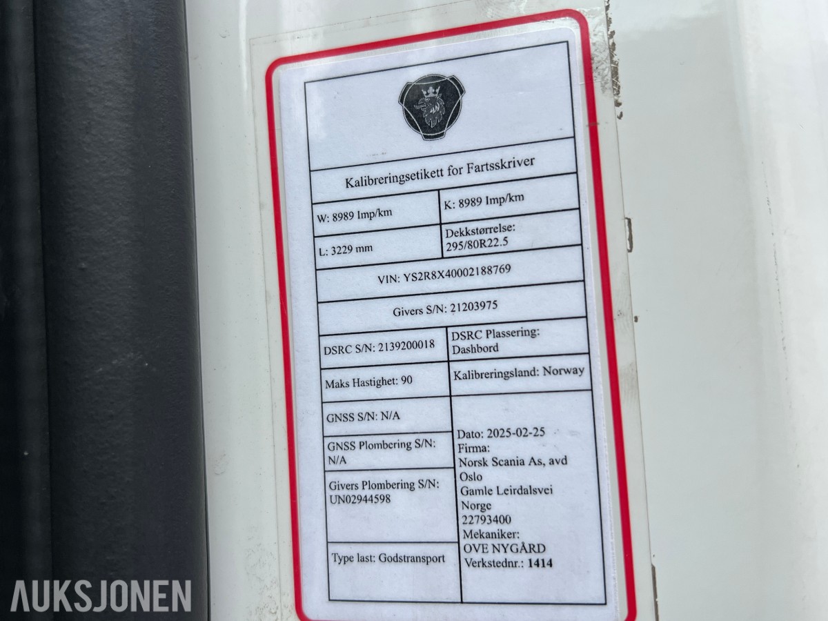 2022 SCANIA R590 8X4*4 TRIDEM KROKBIL - JOAB L24-5950 AA