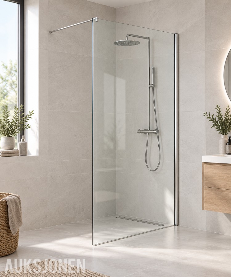 Bademiljø Vision 2.0 badekarvegg 80 x 140 cm