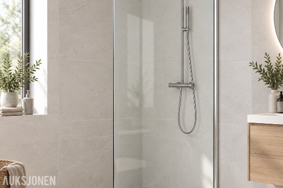 Bademiljø Vision 2.0 badekarvegg 80 x 140 cm