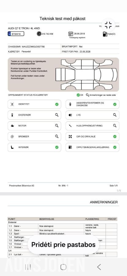 2018 AUDI Q7 3.0 DIESEL HYBRID 373HK QUATTRO ACC, KAMERA, HENGERFESTE