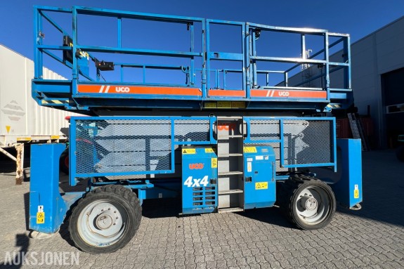2013 Genie GS-5390RT dieseldrevet terrengsakselift med 18,1 m arbeidshøyde og stor plattform