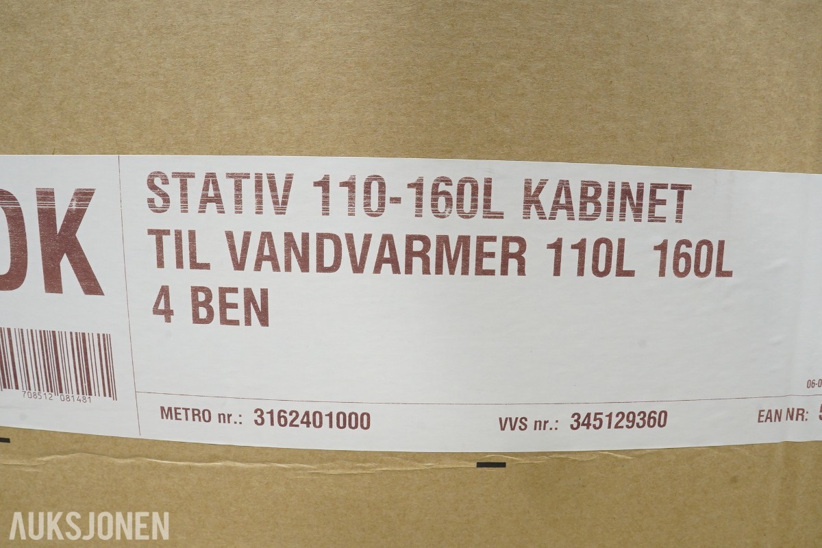 3 stk. Metro Therm varmtvannsbereder stativ 110L 160L