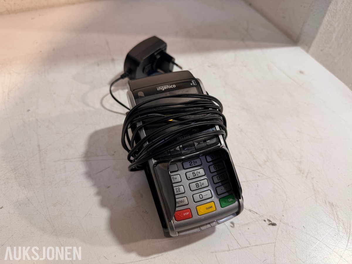 Ingenico iWL250 betalingsterminal med lader