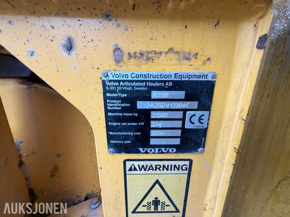 Volvo A25 Dumper - 2004