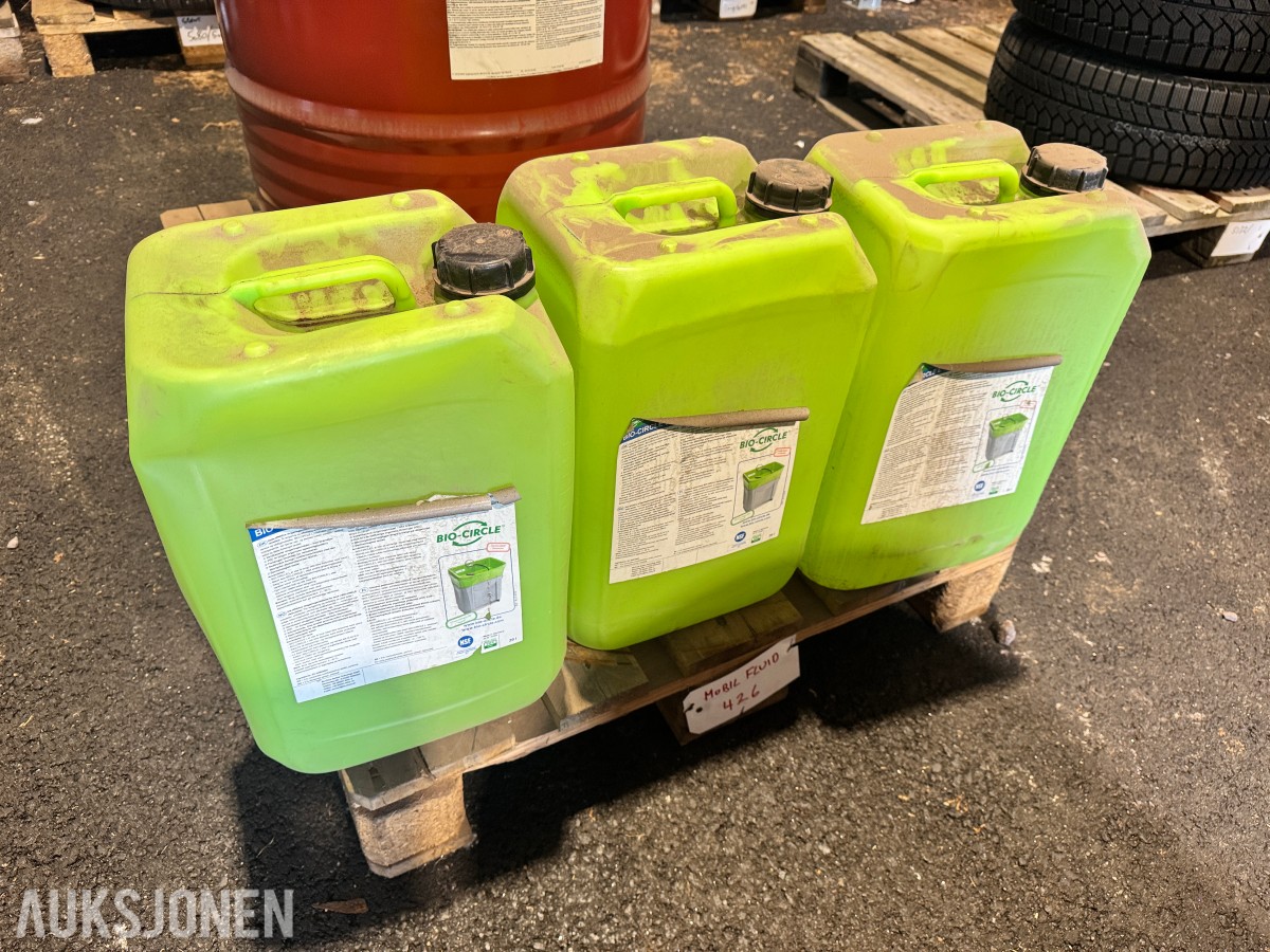 Bio-Circle Delevasker med 60L kjemikalie