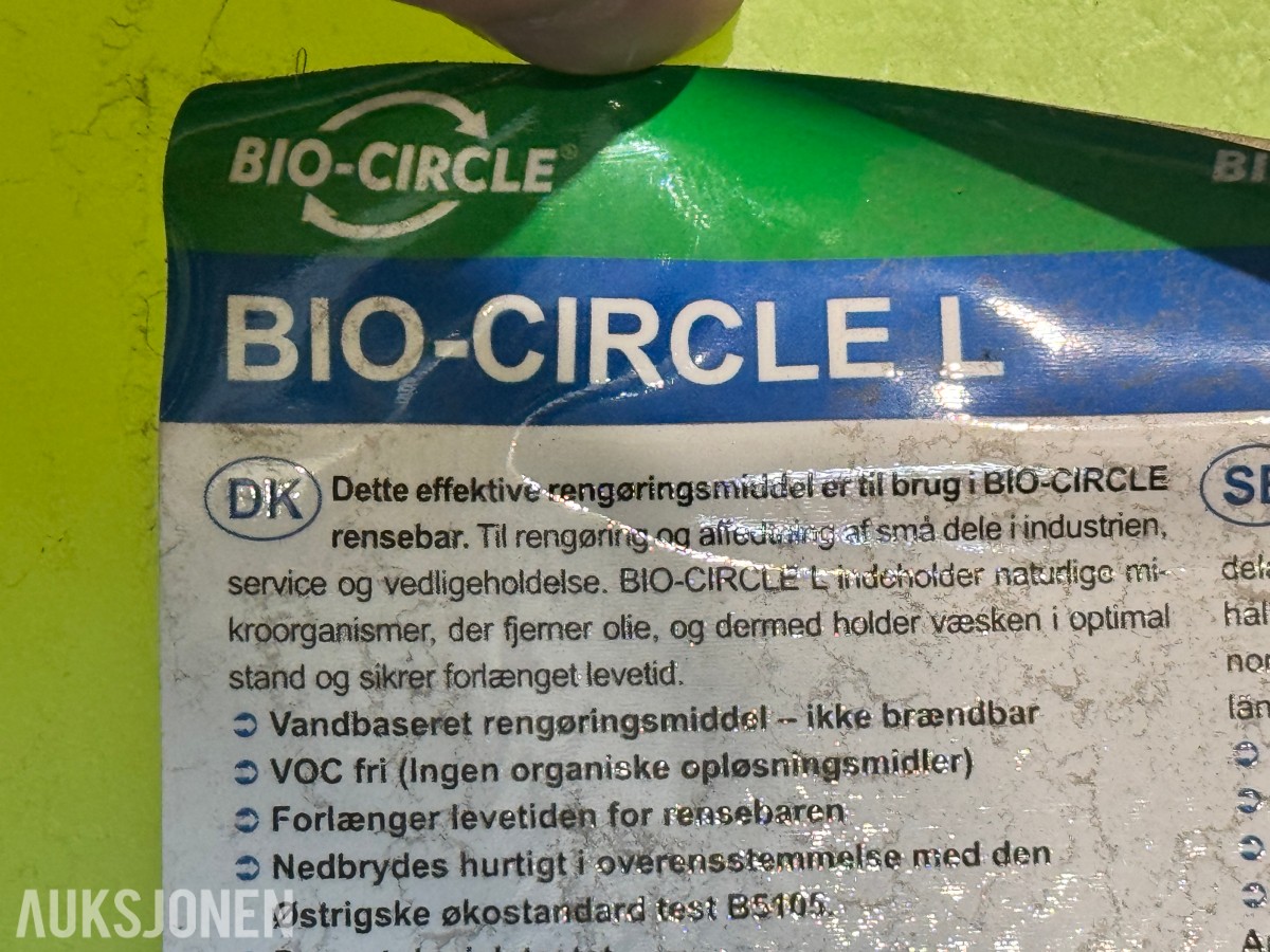 Bio-Circle Delevasker med 60L kjemikalie