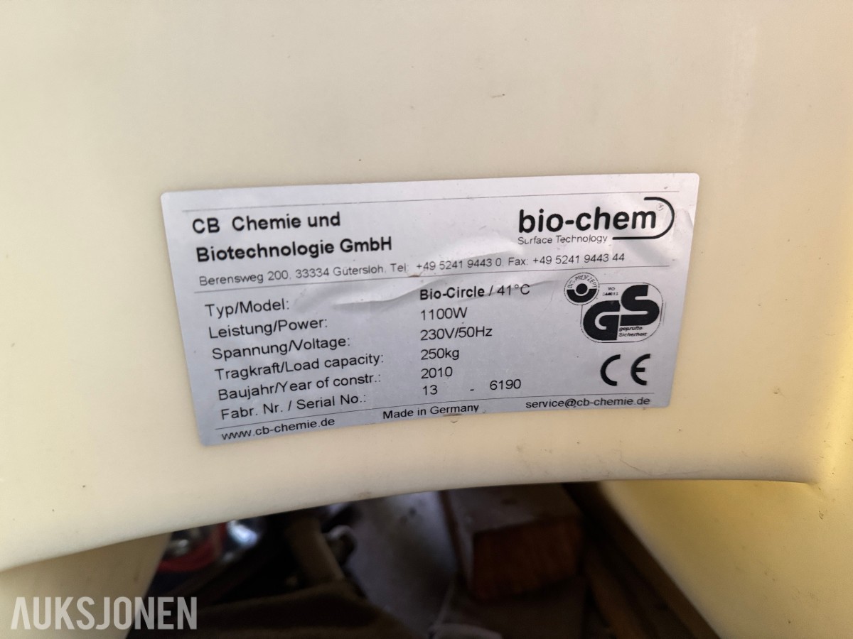 Bio-Circle Delevasker med 60L kjemikalie