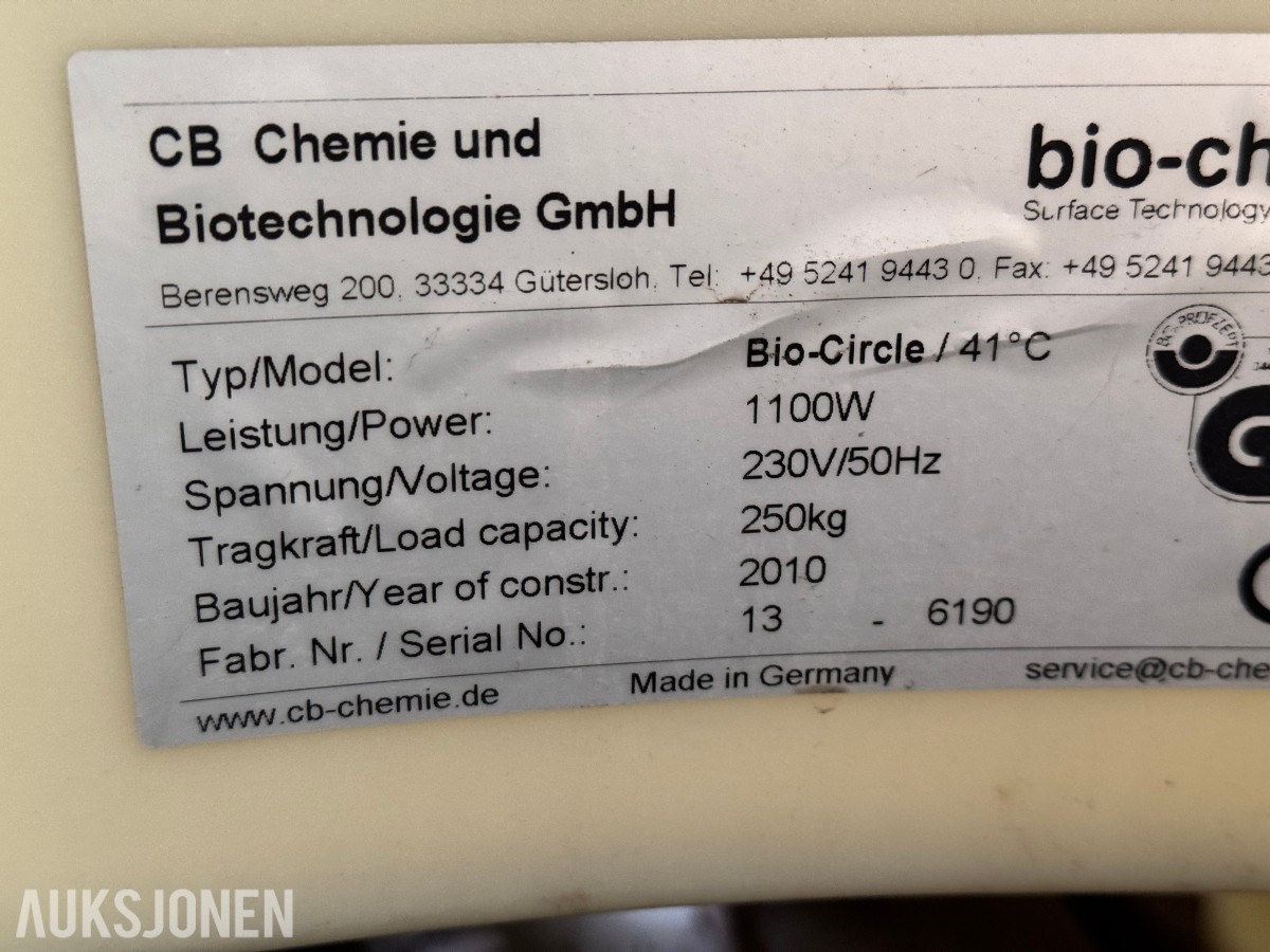 Bio-Circle Delevasker med 60L kjemikalie