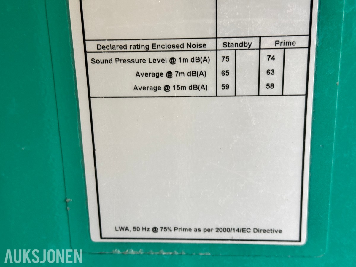 Satema/Cummins 17 kVA aggregat i container
