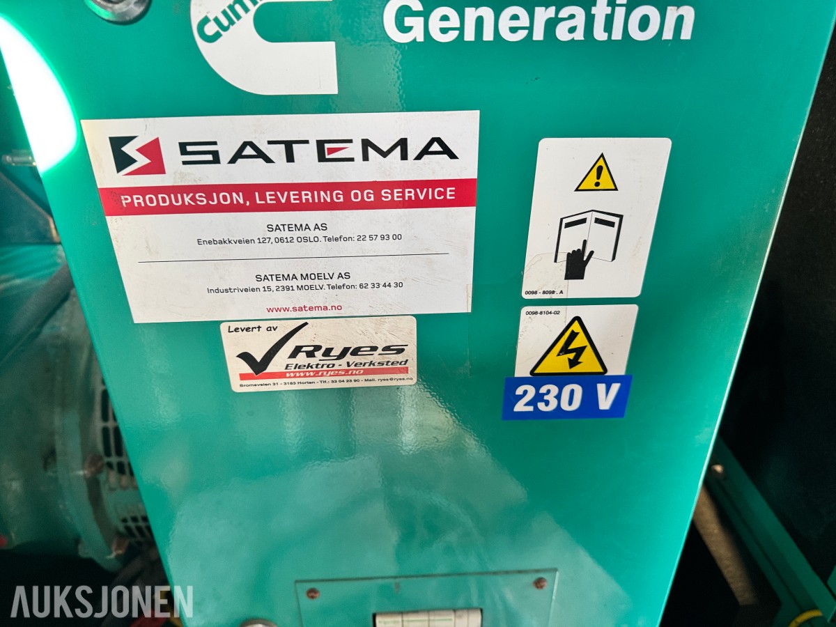 Satema/Cummins 17 kVA aggregat i container