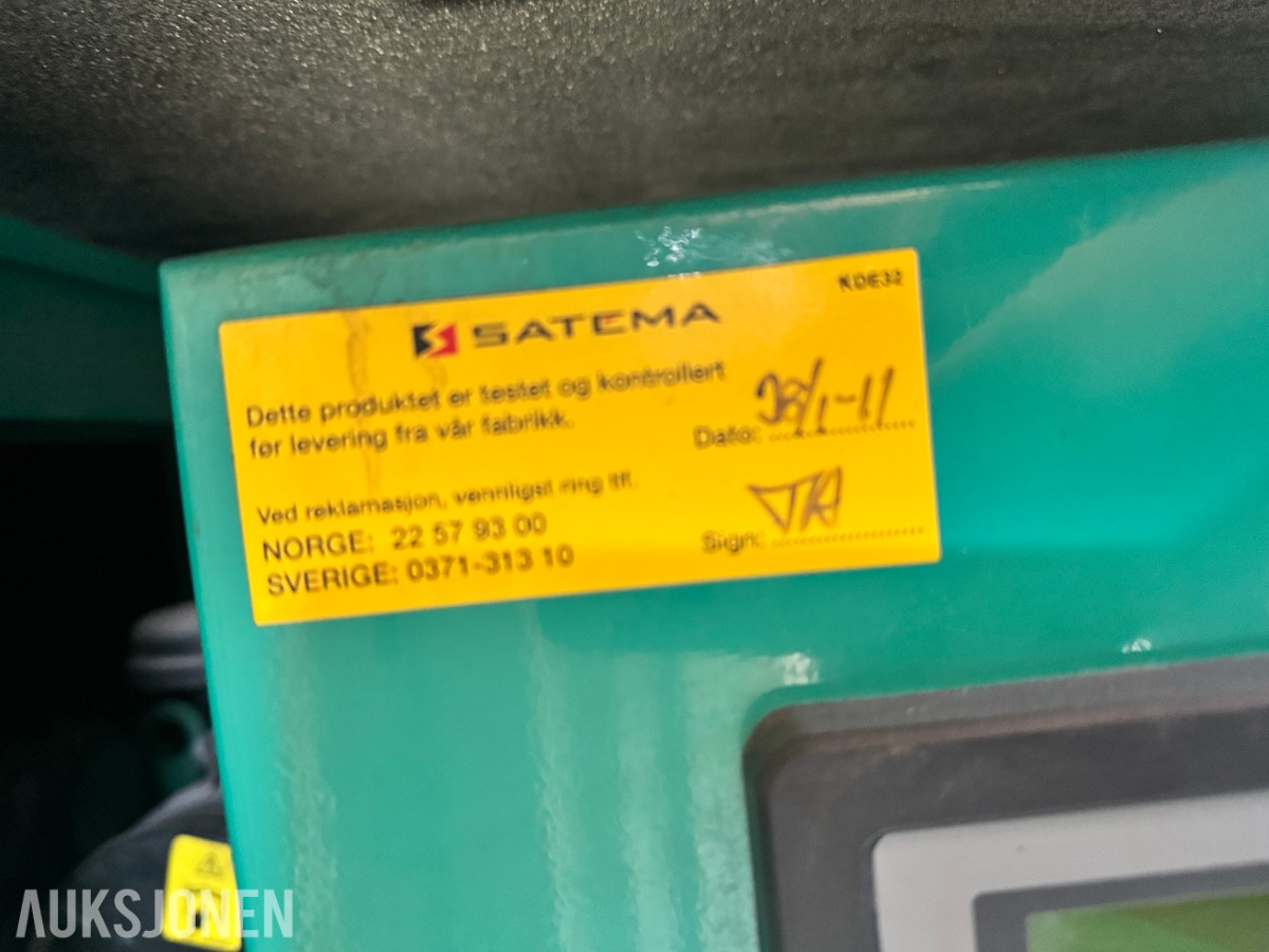 Satema/Cummins 17 kVA aggregat i container