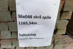 36 x 48 mm. skrå spile. Saltutslag