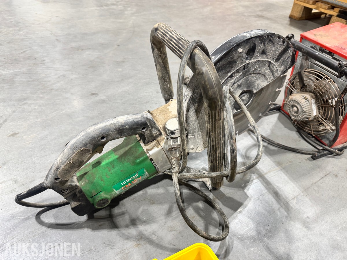 Verktøypakke - Sveiseapparat, nivelleringsinstrumenter, kappmaskin, varmevifte, trykktestpumper