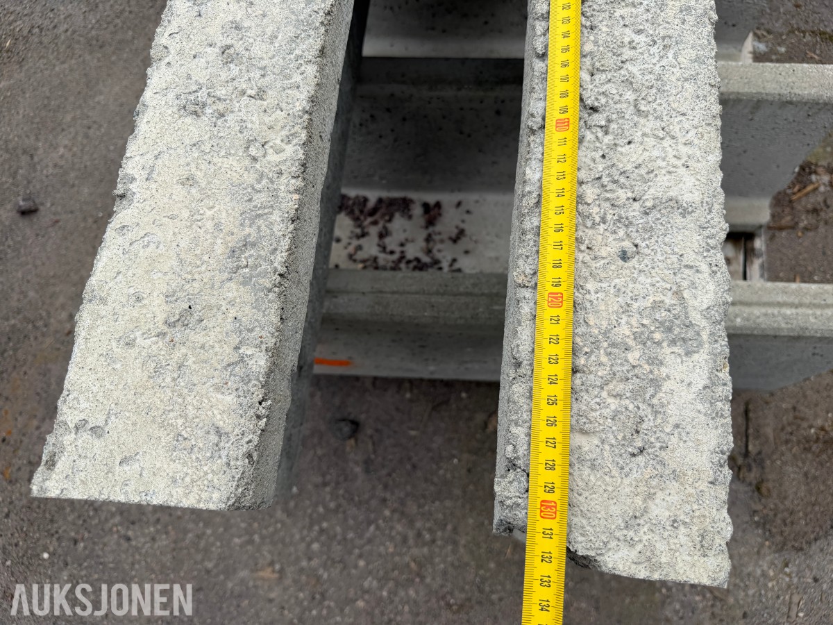 Kabelkanaler i betong med lokk - dobbeltløps kanalelementer - 
