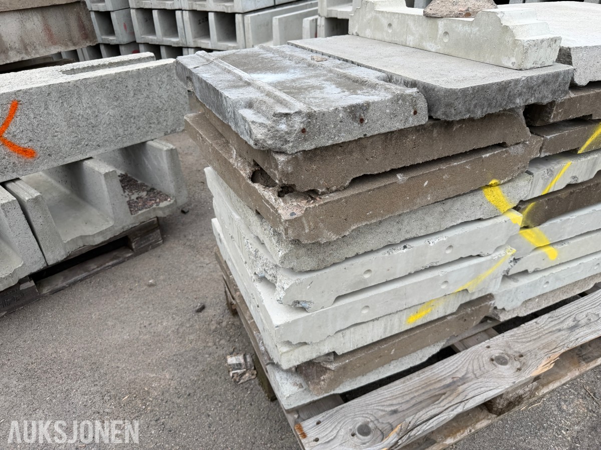 Kabelkanaler i betong med lokk - dobbeltløps kanalelementer - 